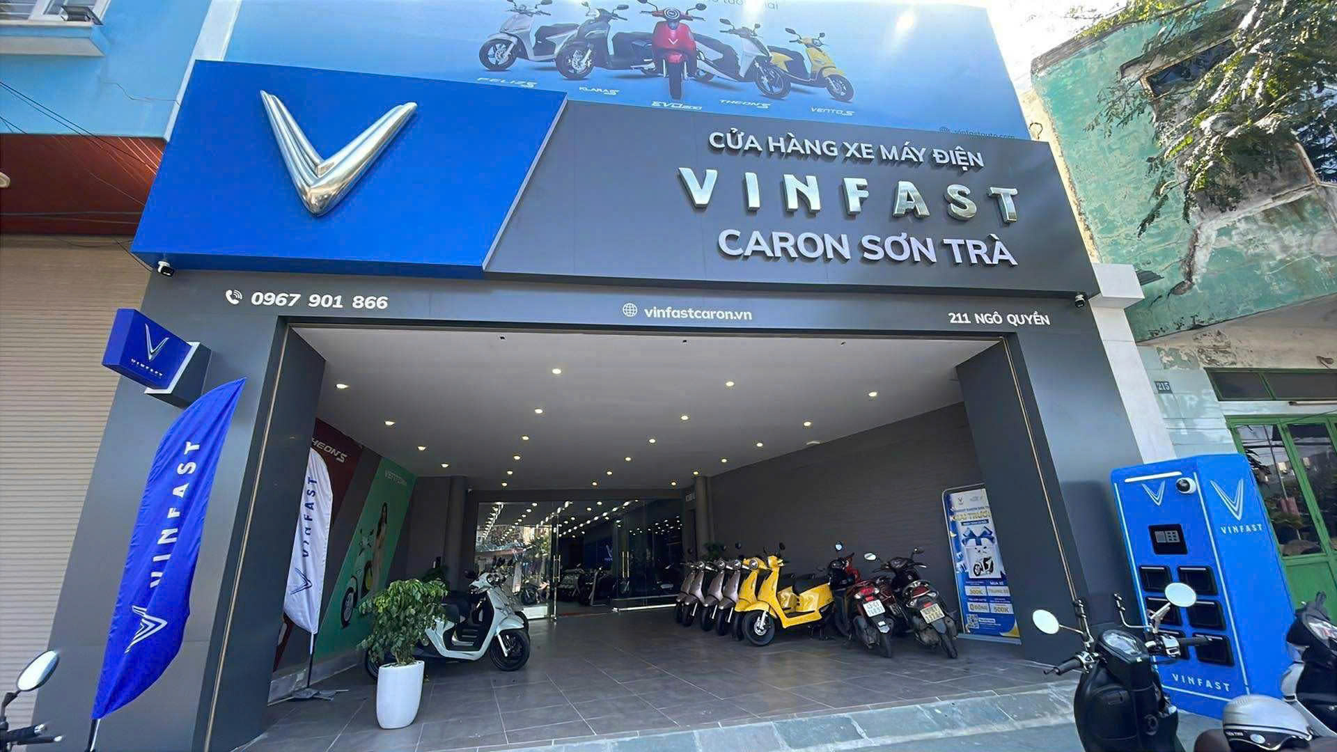 Mặt tiền showroom tại 211 Ngô Quyền